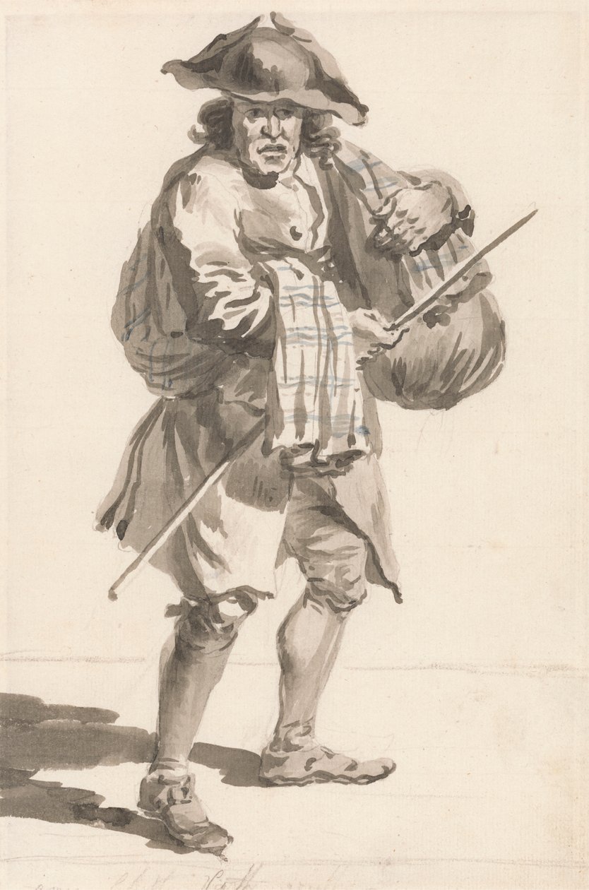 Londoner Rufe: Ein Mann mit einem Bündel, alte Kleider von Paul Sandby