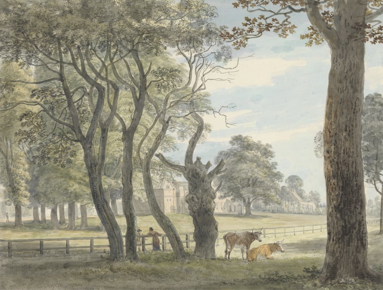 Das Pulvermagazin im Hyde Park, c.1790 von Paul Sandby