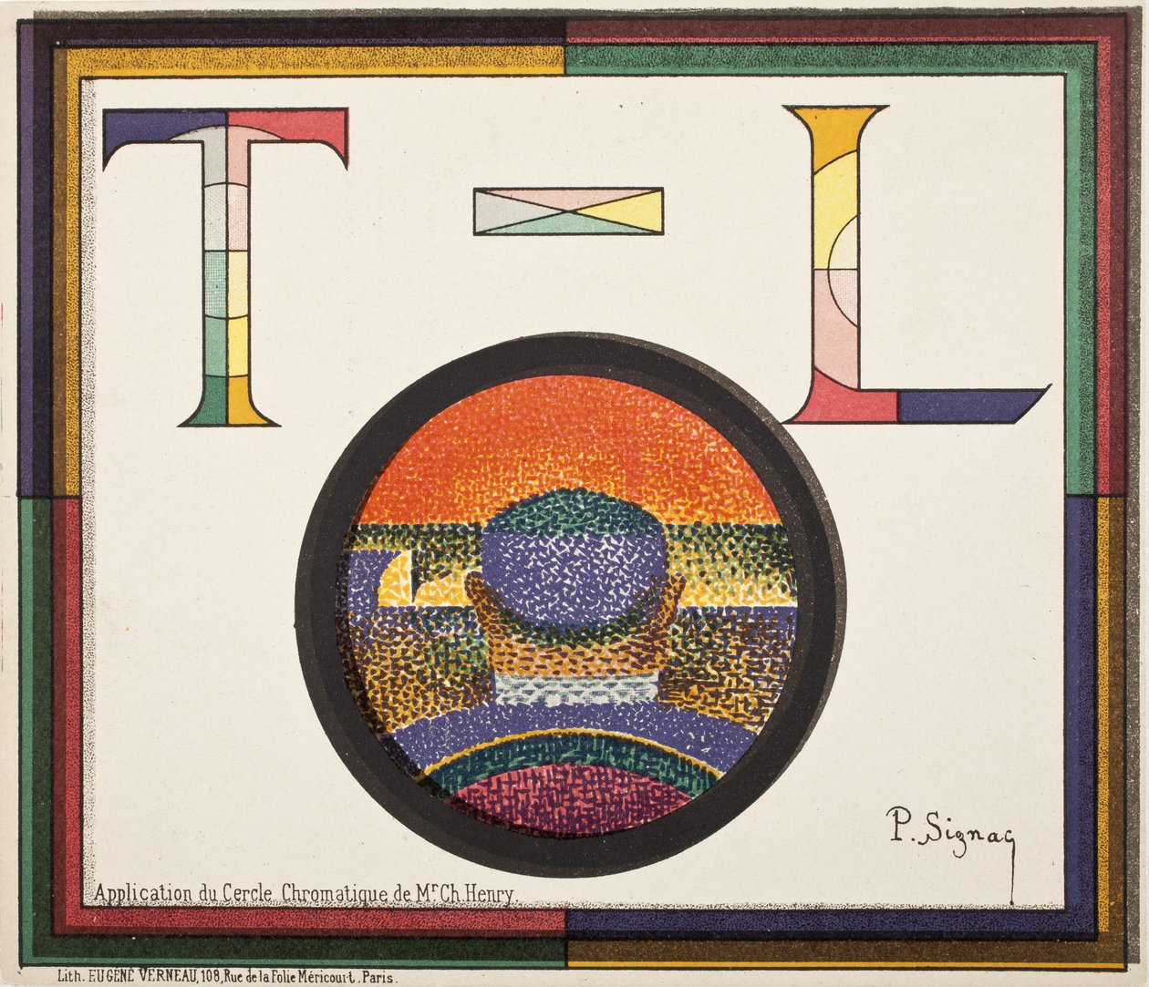 Anwendung des chromatischen Kreises von Herrn Charles Henry von Paul Signac