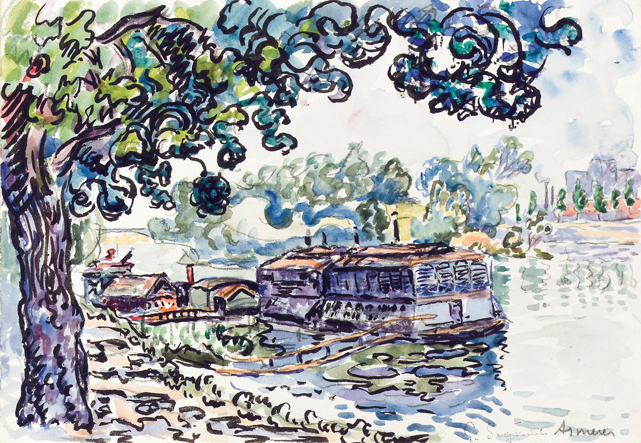 Asnières, ca. 1900-05 von Paul Signac