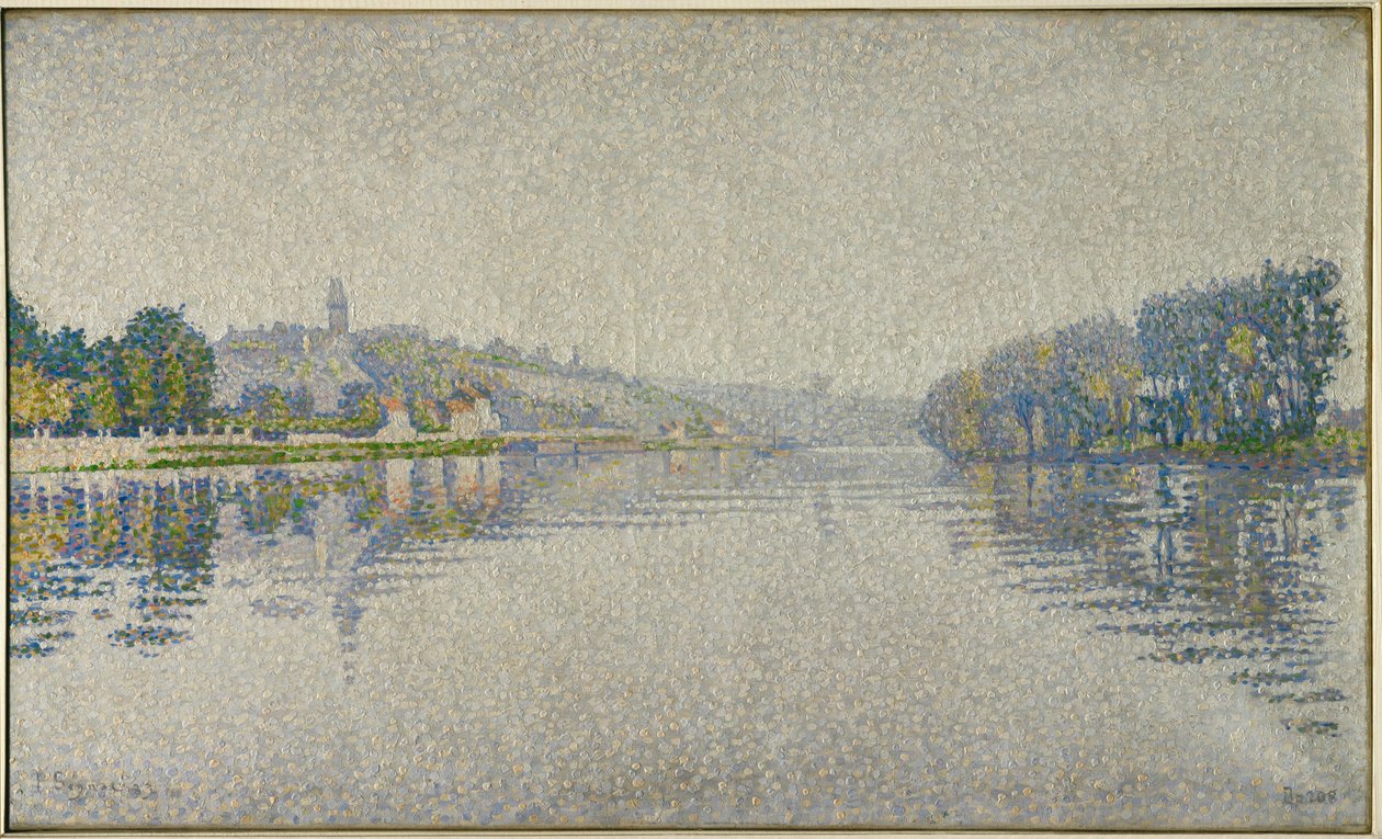 Flussufer. Die Seine bei Herblay von Paul Signac