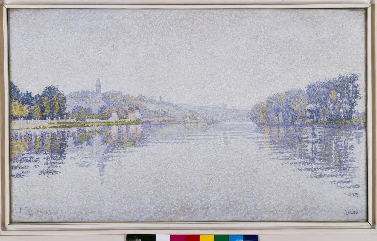 Flussufer. Die Seine bei Herblay von Paul Signac