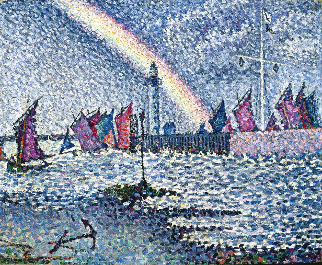 Eingang zum Hafen von Honfleur von Paul Signac