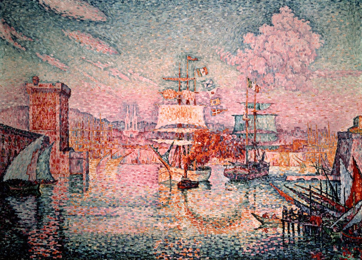Eingang zum Hafen von Marseille von Paul Signac