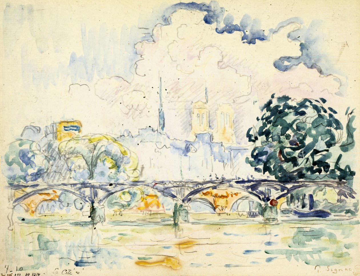 Die Pont des Arts von Paul Signac
