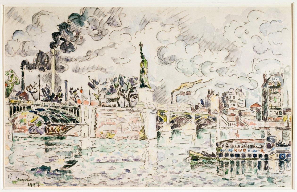 Die Brücke von Grenelle im Jahr 1927. von Paul Signac