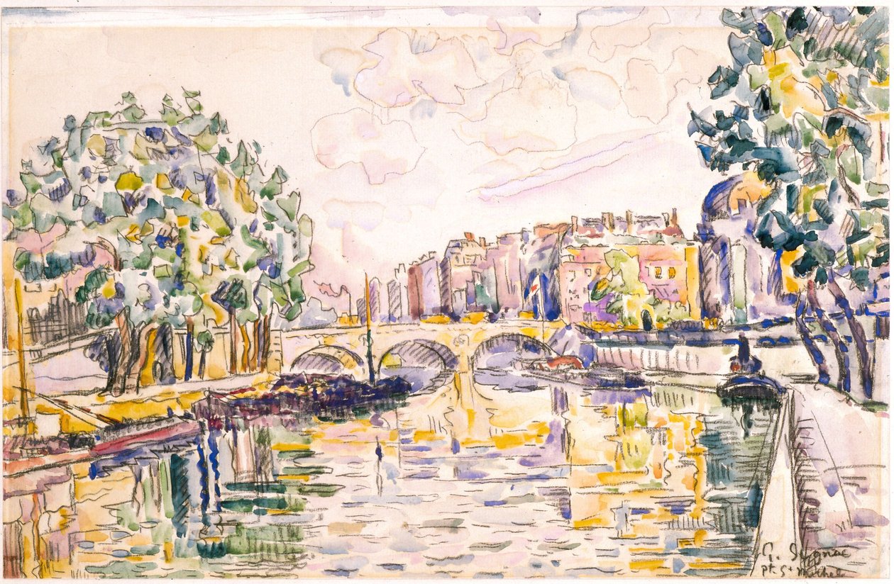 Pont St. Michel von Paul Signac
