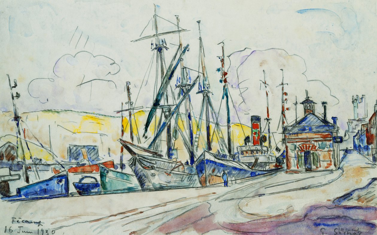 Der Hafen von Fecamp, 1930 von Paul Signac