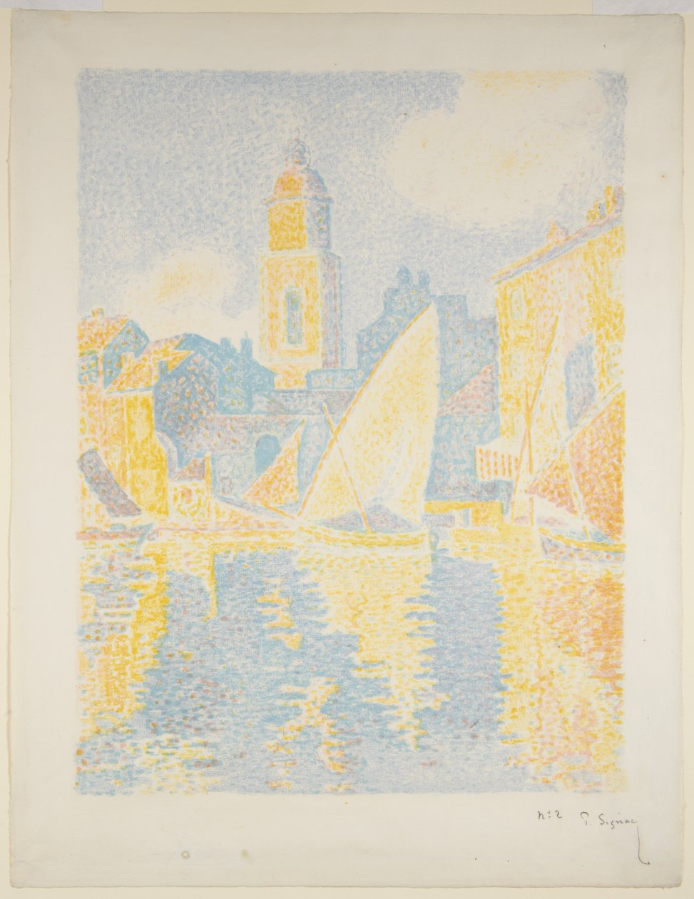 Der Hafen von Saint-Tropez II von Paul Signac
