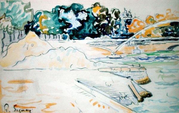 Die Seine in Paris von Paul Signac