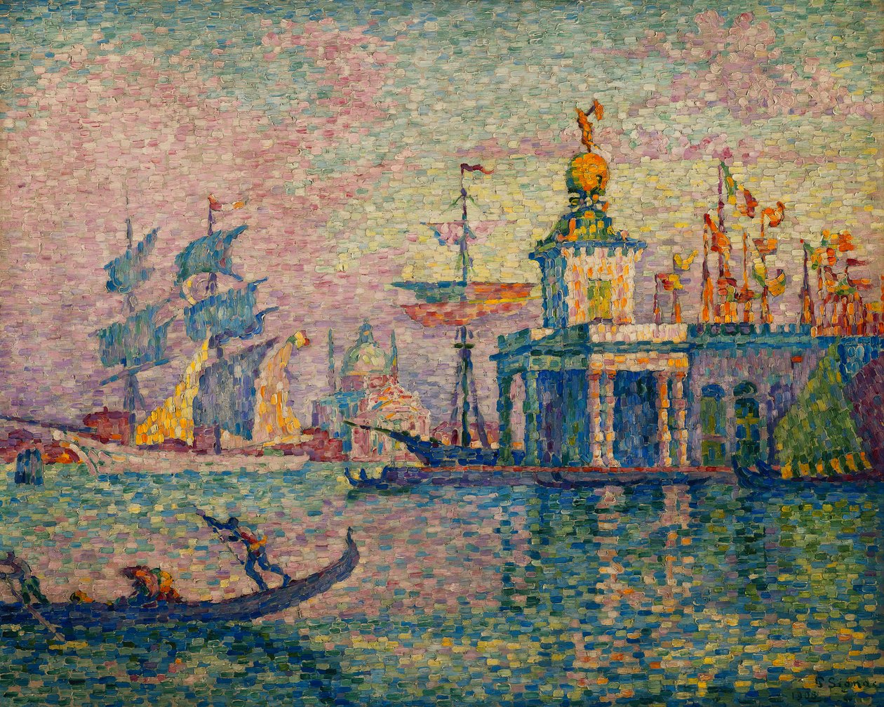 Venedig - Das Zollhaus, 1908 von Paul Signac