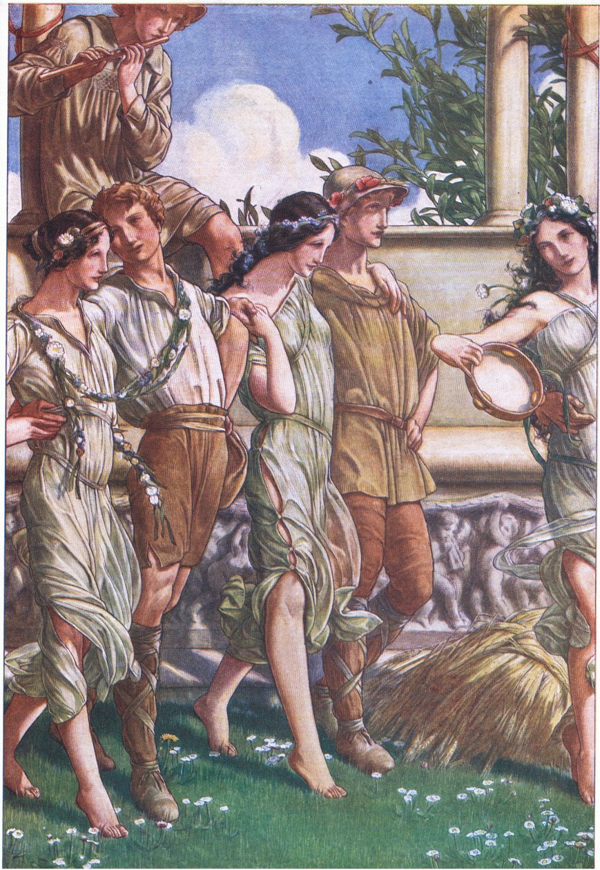 Juno, Ceres und die Maskerade der Nymphen und Schnitter, Illustration aus Der Sturm, 1908 von Paul Vincent Woodroffe