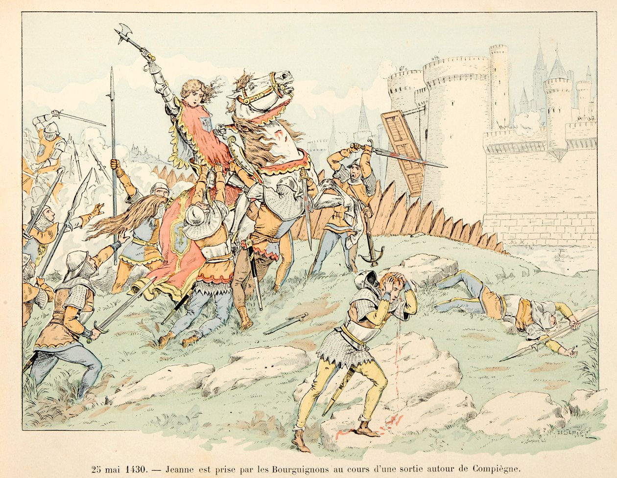 Illustration aus dem Buch „Jeanne d