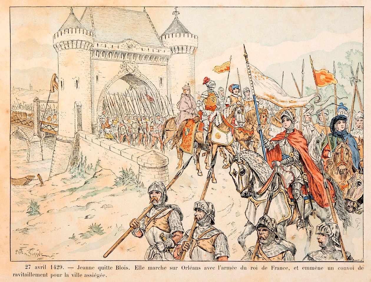 Illustration aus dem Buch „Jeanne d