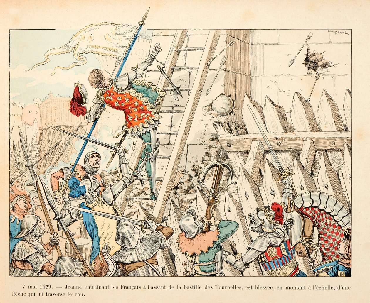 Illustration aus dem Buch „Jeanne d