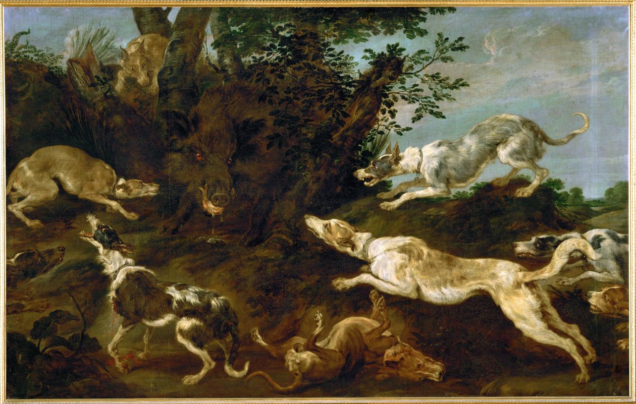 Wildschweinjagd von Paul de Vos