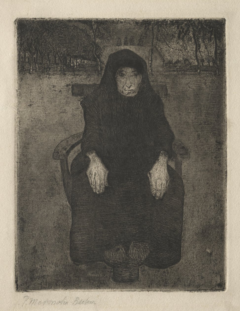 Sitzende alte Frau von Paula Modersohn-Becker
