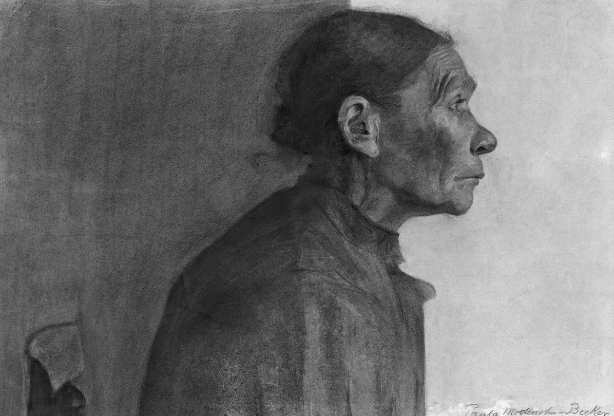Porträt einer Bäuerin, 1898-99 von Paula Modersohn-Becker