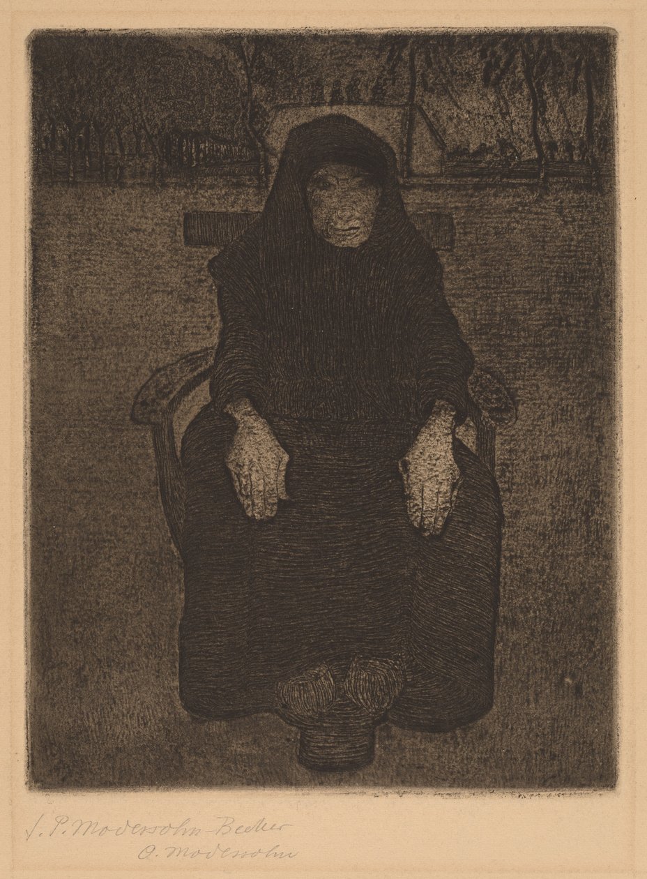 Sitzende alte Frau von Paula Modersohn Becker