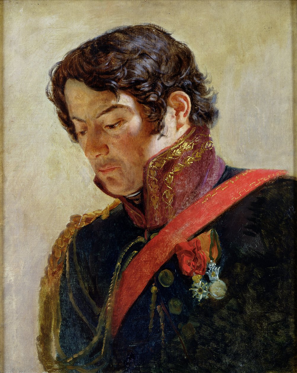 Studie für ein Porträt von Baron Dominique Larrey (1766-1843) von Paulin Jean Baptiste Guerin