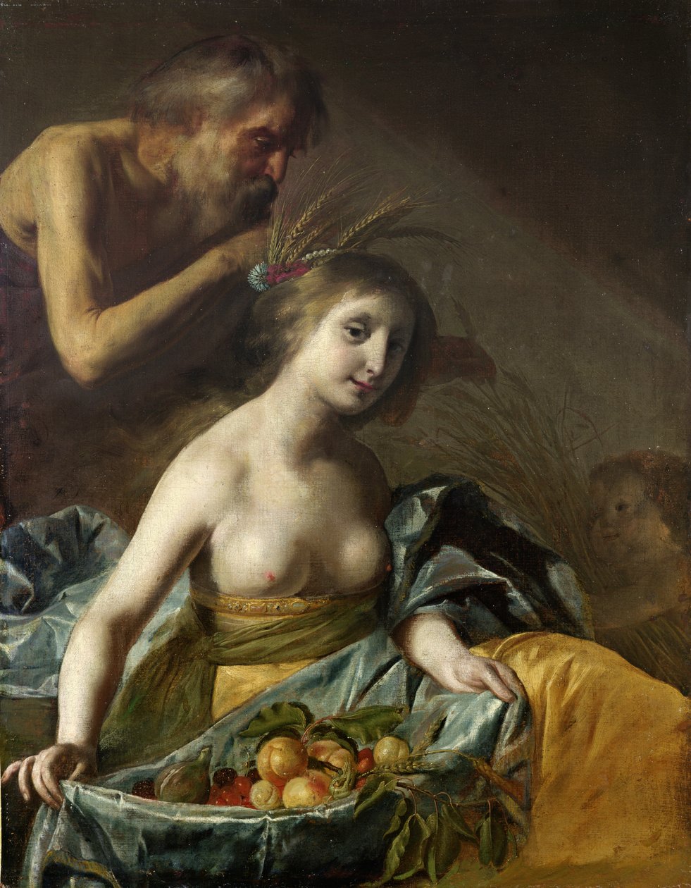 Vertumnus und Pomona, Mitte des 17. Jahrhunderts von Paulus Bor
