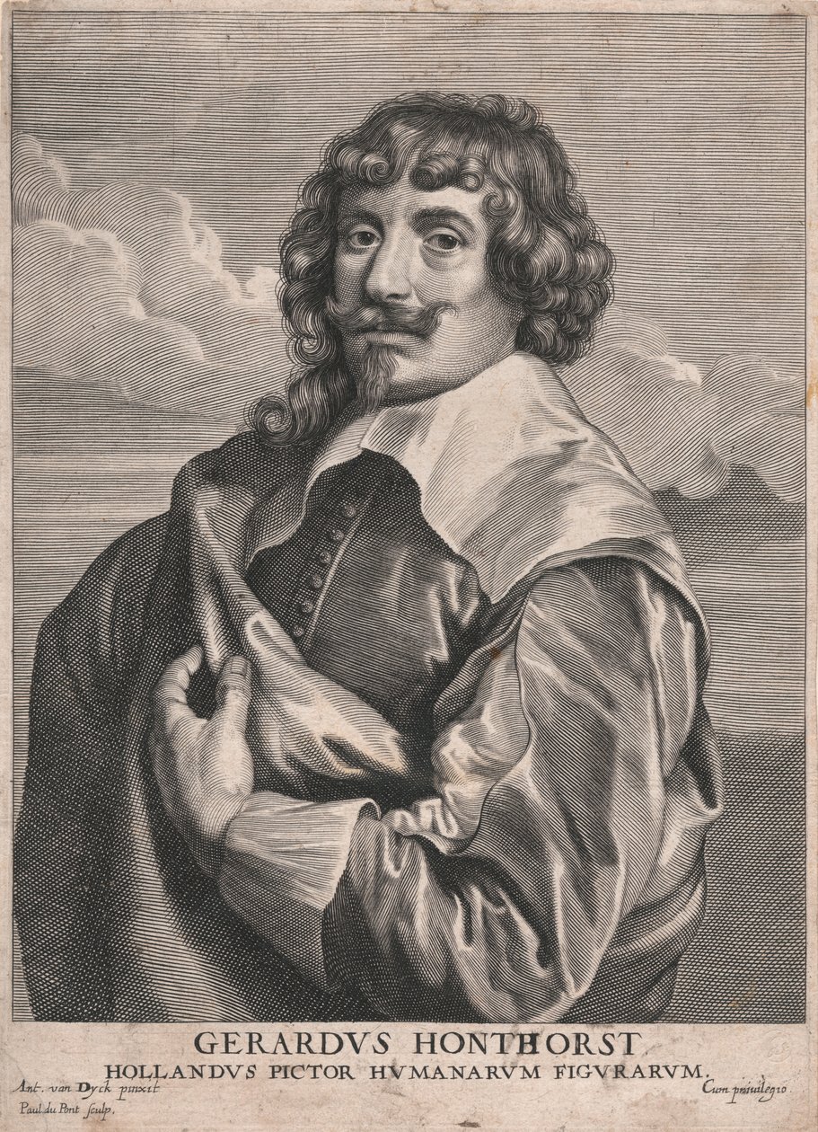 Gerardus Honthorst, holländischer Maler menschlicher Figuren von Paulus Pontius