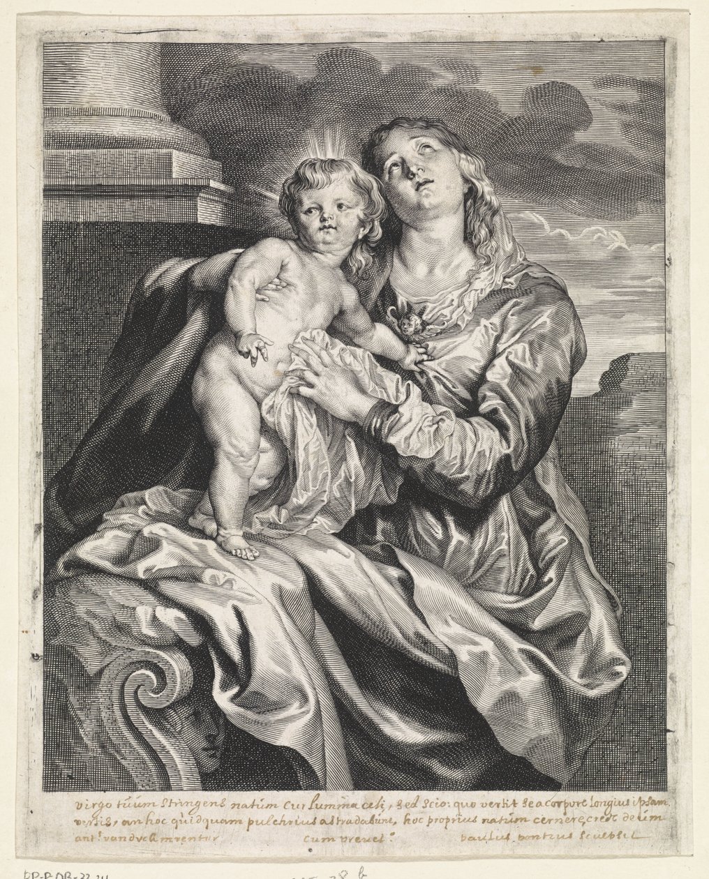 Maria mit dem Christuskind von Paulus Pontius