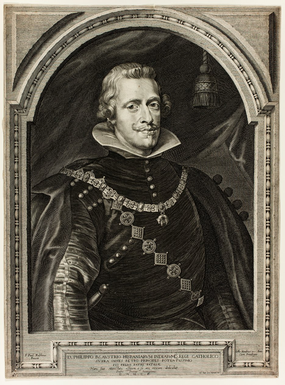 Philipp IV., König von Spanien von Paulus Pontius