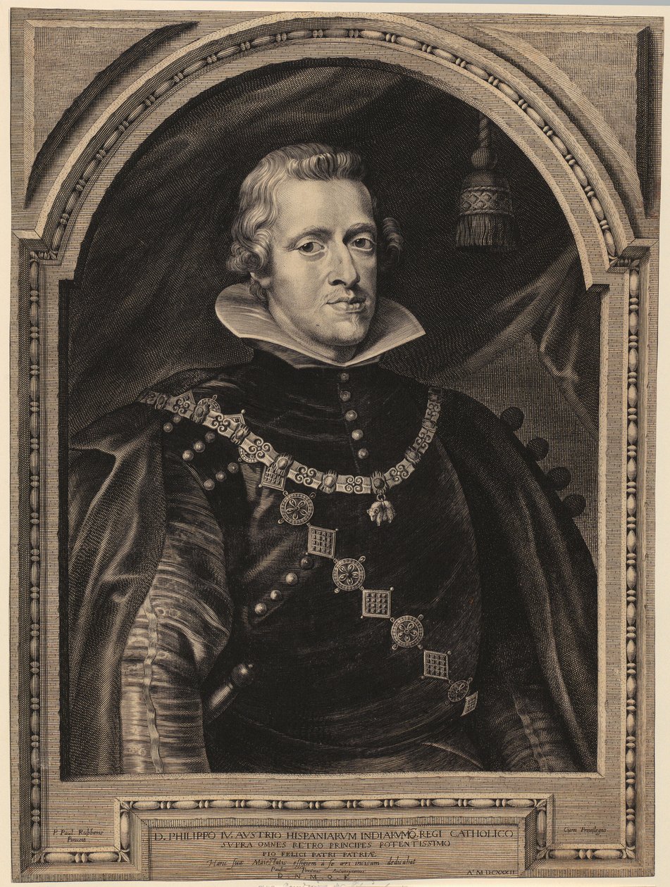 Porträt von Philipp IV., König von Spanien von Paulus Pontius