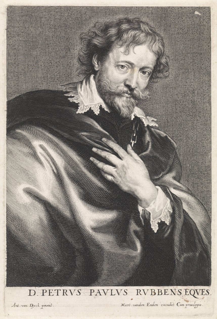 Porträt des Malers Peter Paul Rubens von Paulus Pontius