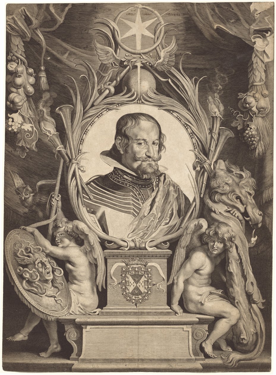 Gaspar de Guzmán, Graf von Olivares von Paulus Pontius, after Sir Peter Paul Rubens, after Diego Velázquez