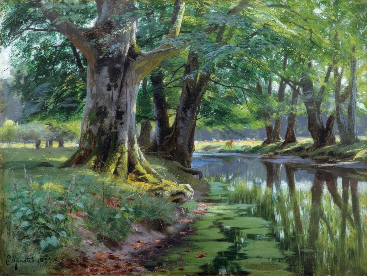 Sommer am Waldbach von Peder Monsted