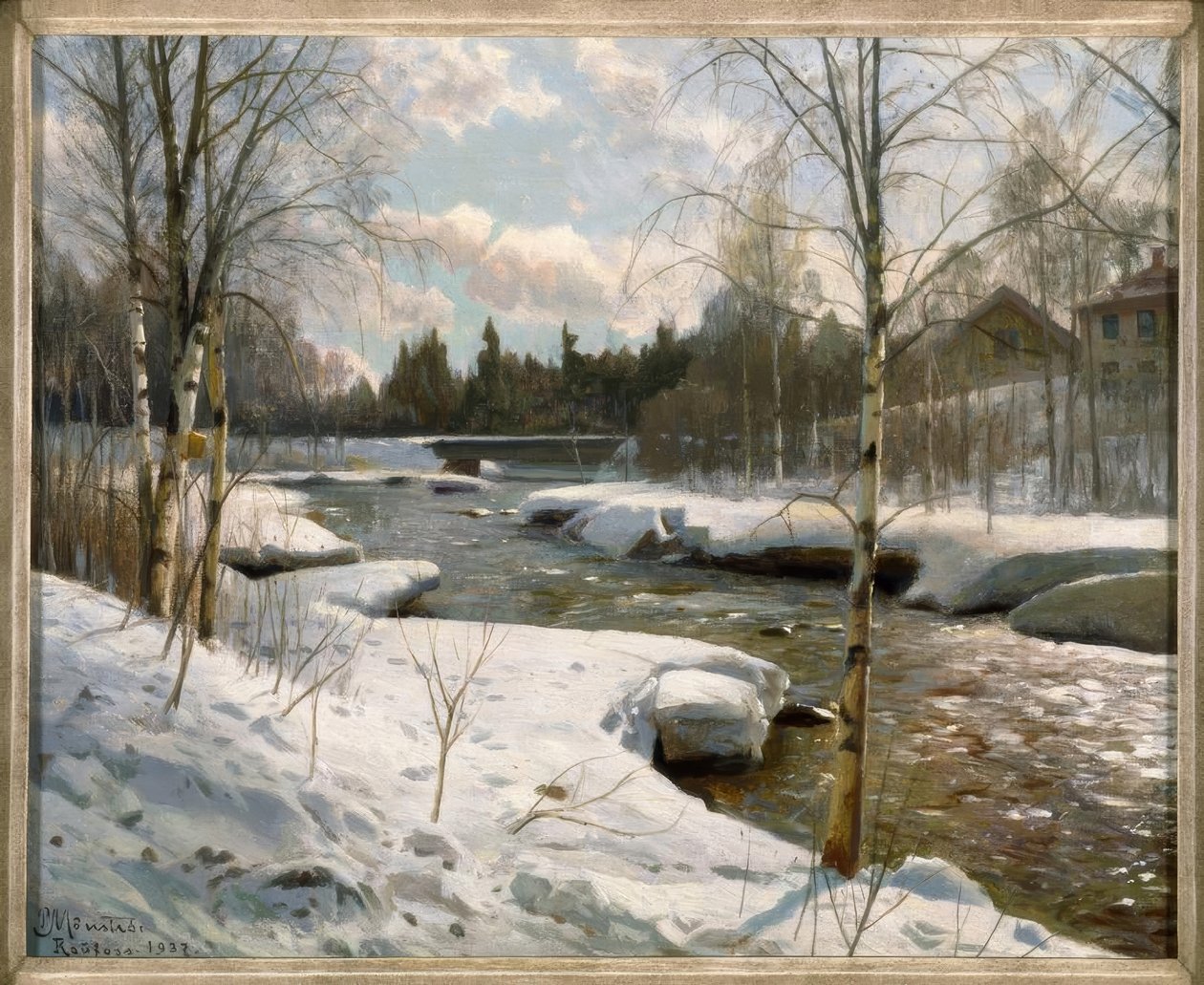 Sonniger Wintertag von Peder Monsted