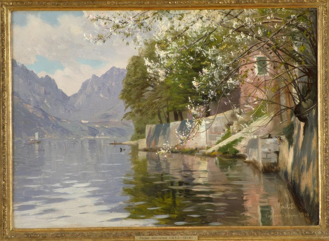 Frühlingstag am Luganer See von Peder Monsted