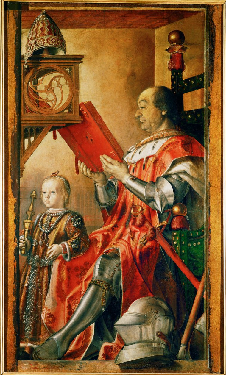 Federigo da Montefeltro und sein Sohn von Pedro Berruguete