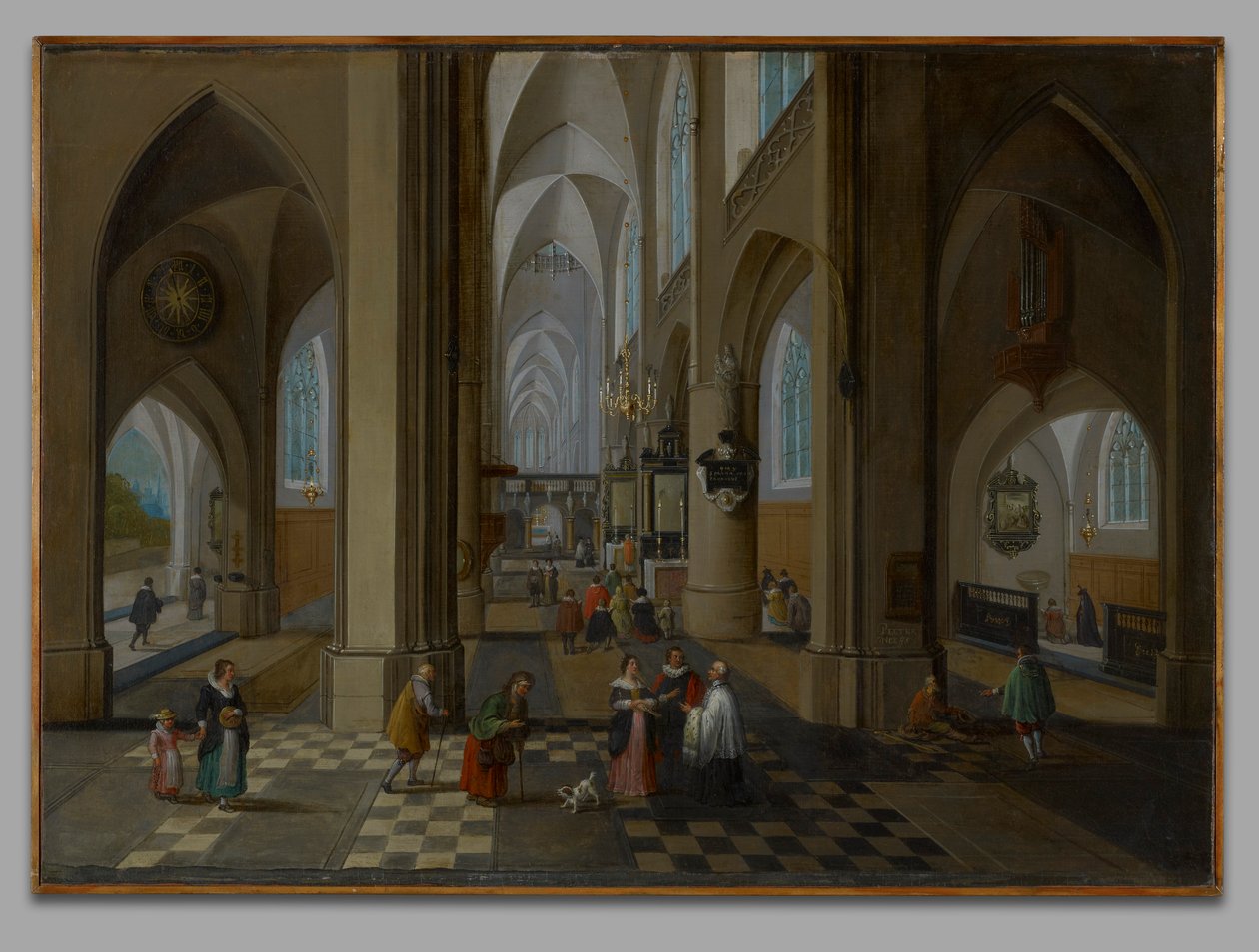 Innenraum einer gotischen Kirche von Peeter Neeffs the Elder