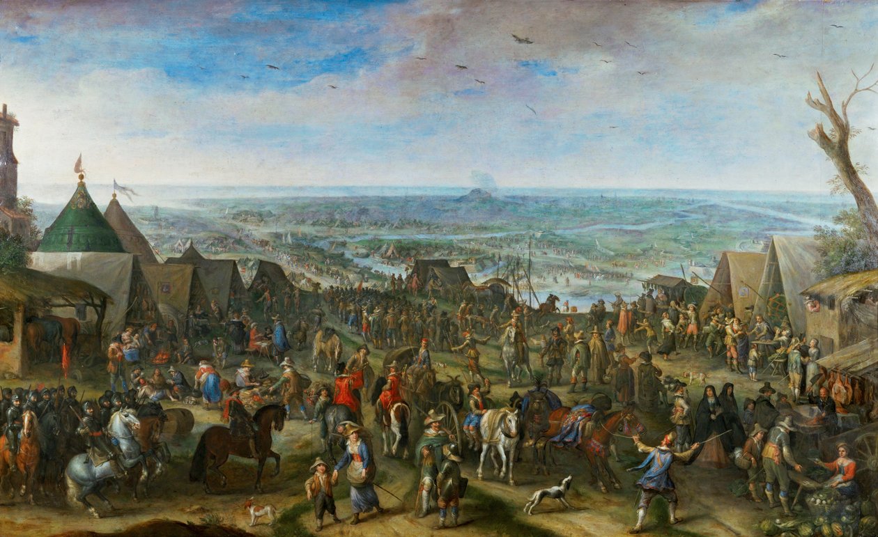 Soldaten in einem Lager von Peeter Snayers