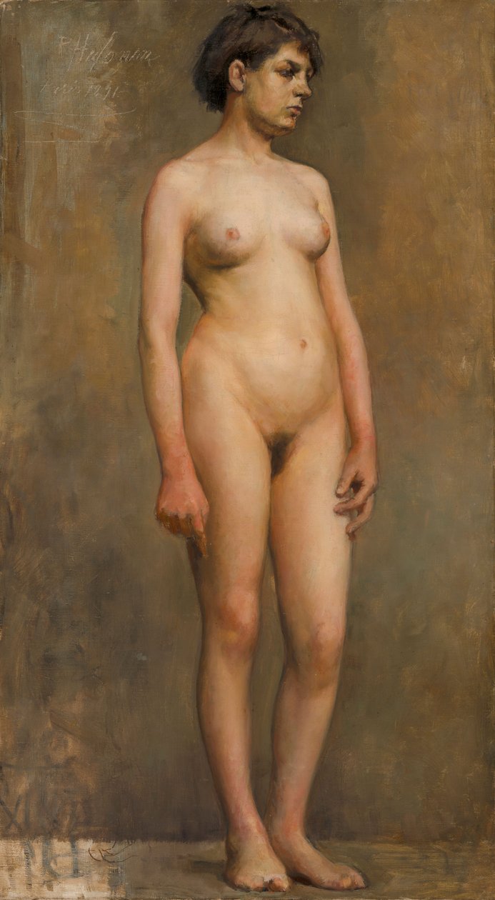 Weibliches Aktmodell von Pekka Halonen