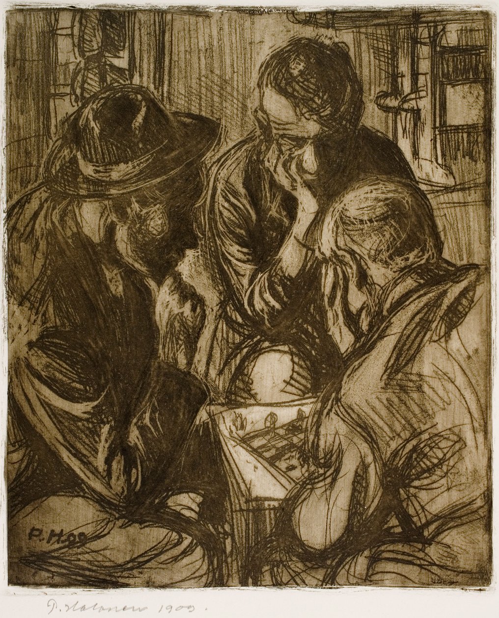 Die Schachspieler von Pekka Halonen