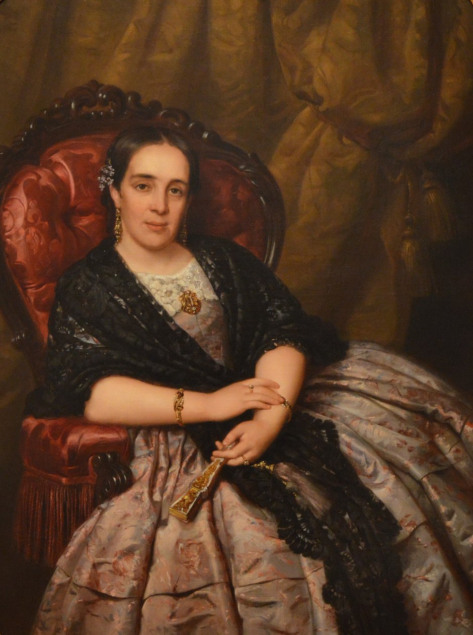 Porträt von Ana García Izcalbalceta, Ehefrau des Architekten der Hidalga von Pelegrí Clavé