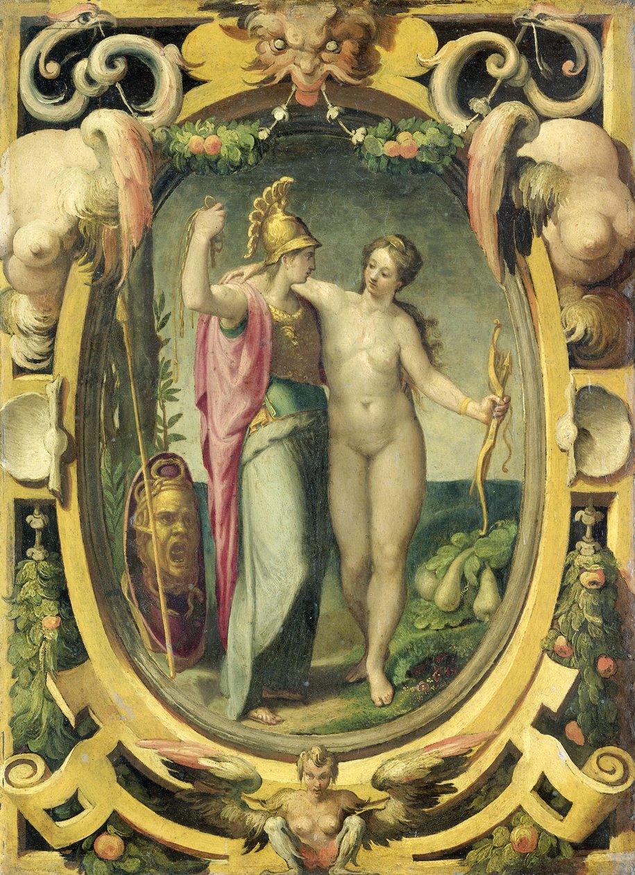 Venus und Minerva, um 1590 von Pellegrino Tibaldi