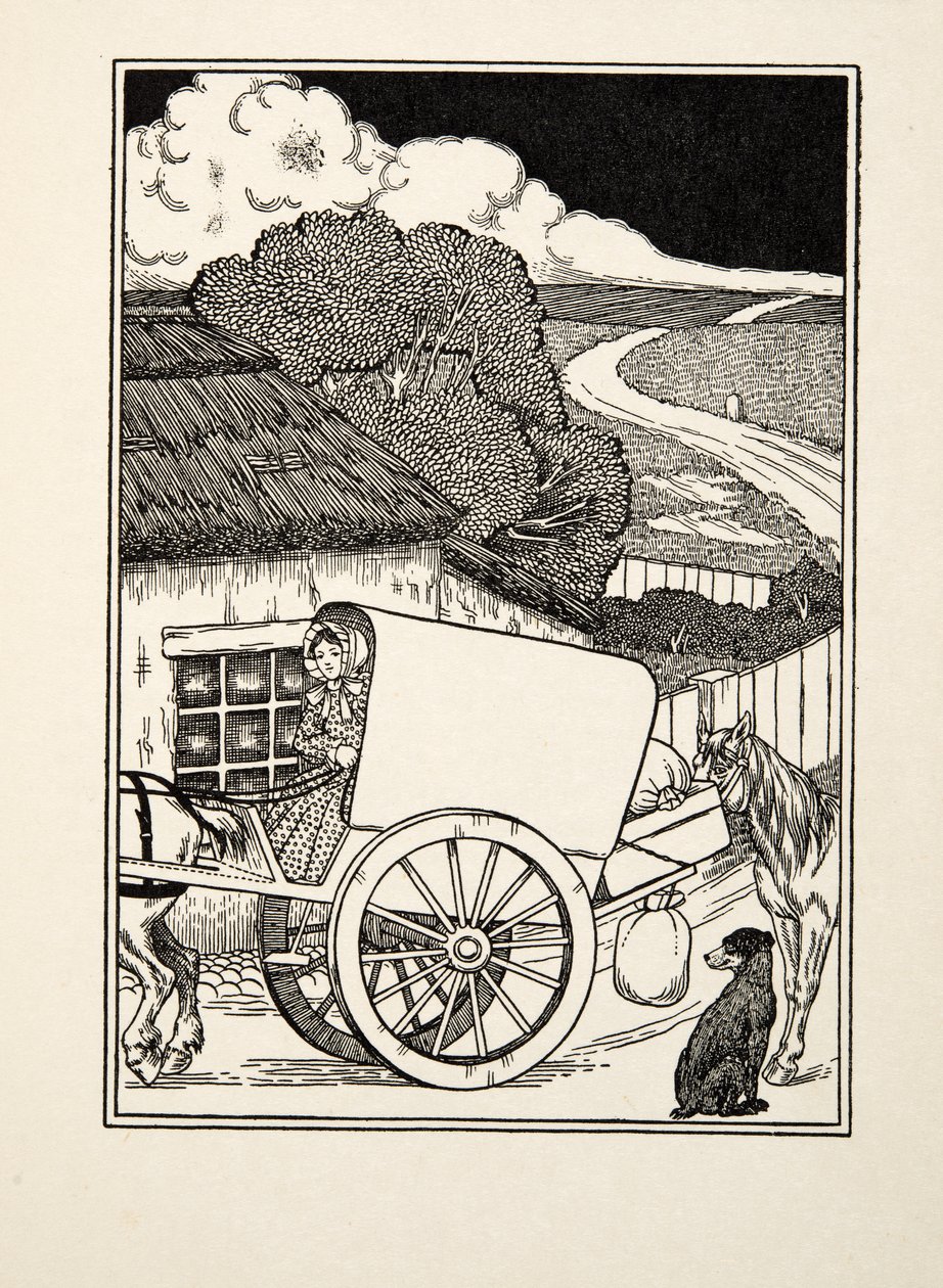 Ein Hund eines Trägers, aus Hundert Anekdoten über Tiere, veröffentlicht 1924 von Percy J. Billingshurst