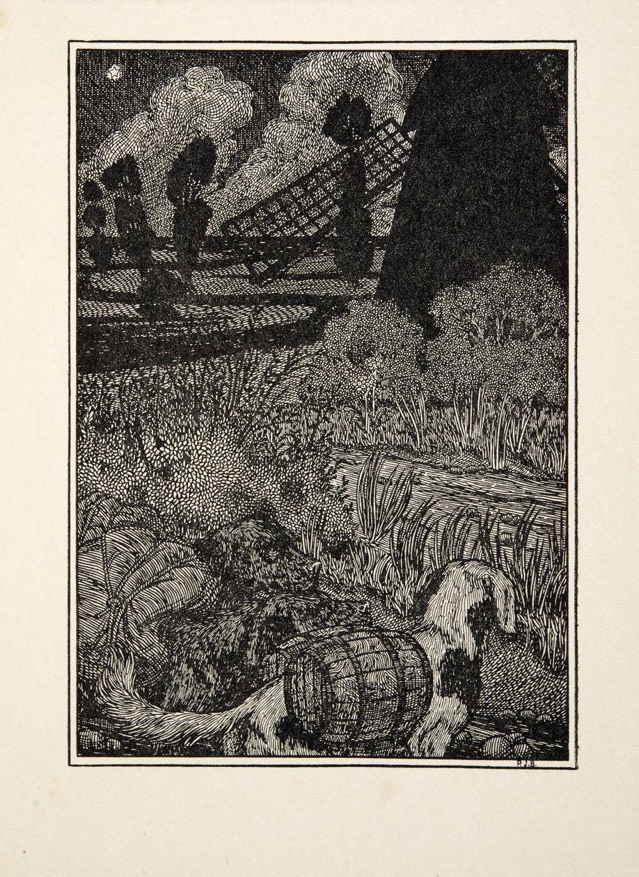 Hunde-Schmuggler, aus Hundert Anekdoten über Tiere, veröffentlicht 1924 von Percy J. Billingshurst