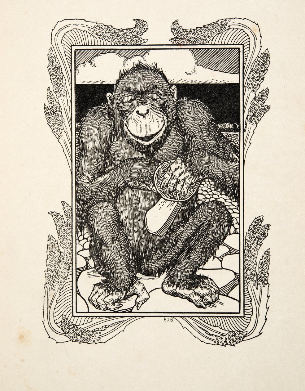 Austernöffnung, aus Hundert Anekdoten über Tiere, veröffentlicht 1924 von Percy J. Billingshurst