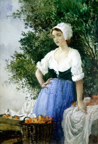 Die Orangenverkäuferin von Percy Lancaster