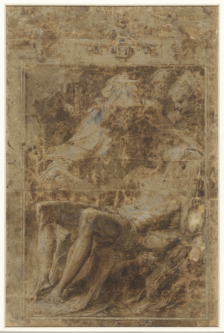 Beweinung durch Maria und die Frauen von Perino del Vaga (possibly)
