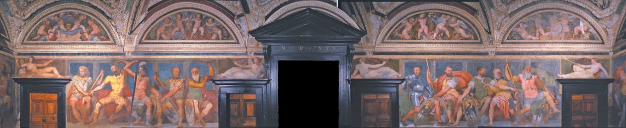 Loggia der Helden (Detail). Villa del Principe, ca. 1530 von Perino del Vaga