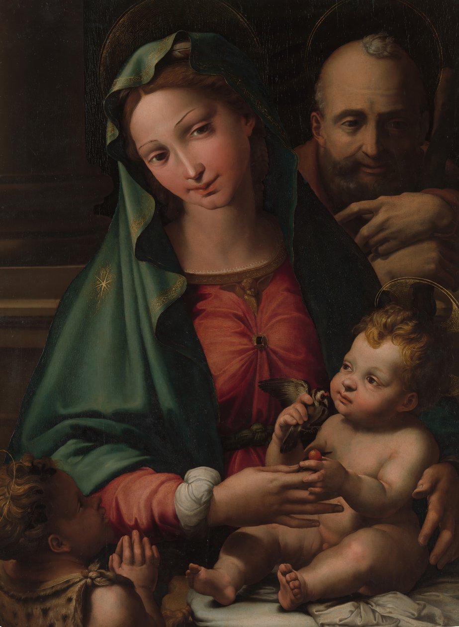Die Heilige Familie mit dem kleinen Johannes dem Täufer, ca. 1524-26 von Perino del Vaga