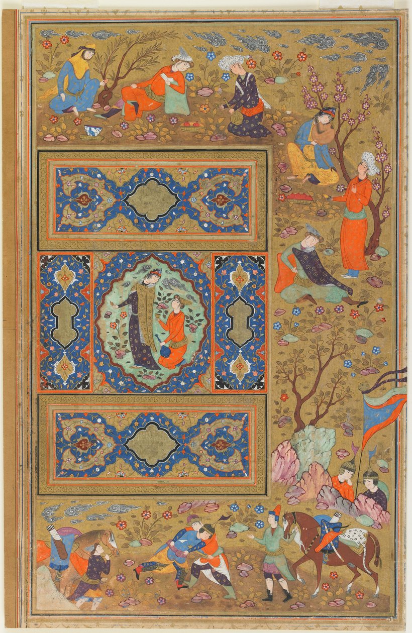 Ein Liebespaar von Persian School