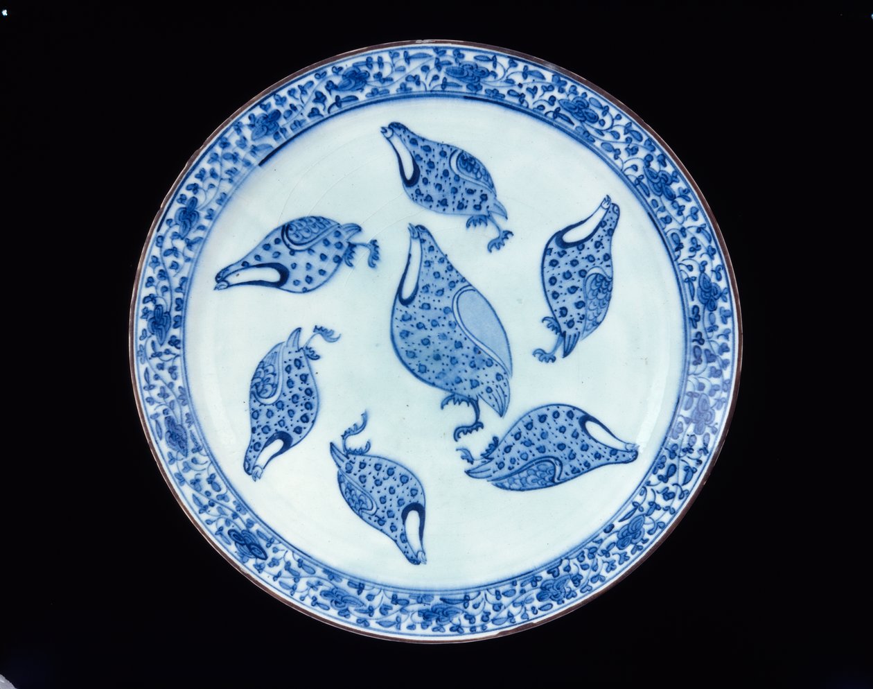 Rebhuhn-Schale, Iran, Safawidenzeit, 18. Jahrhundert von Persian School